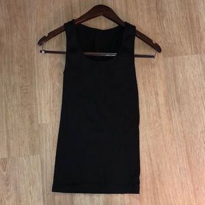 Slim Fit Tank Top, Black, Small